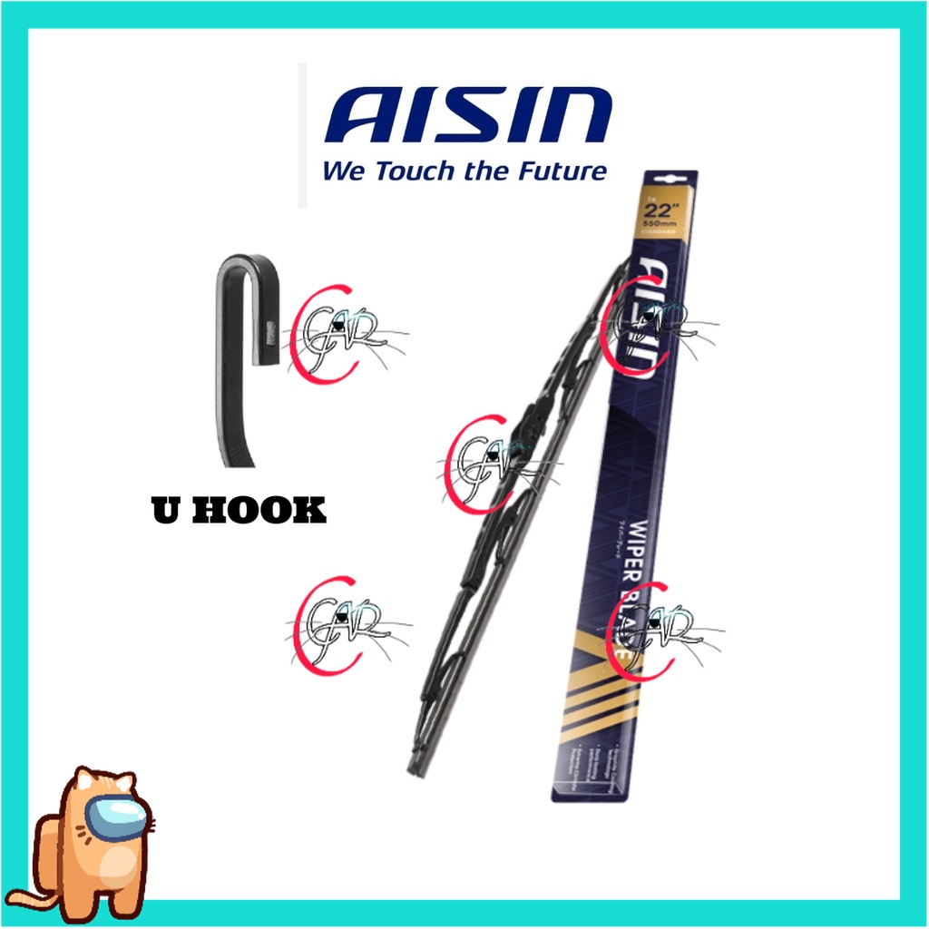 (AISIN JAPAN) FRONT WIPER BLADE SET (24+19) KIA FORTE NAZA CITRA CARENS HONDA ACCORD SM4 SV4