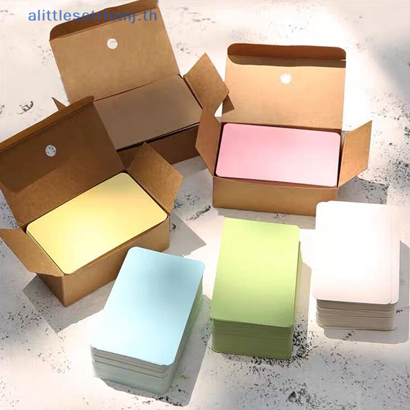 Alittlese ที่คั่นหนังสือ การ์ดข้อความ Thank You เปล่า 100 ชิ้น ต่อกล่อง