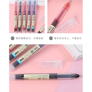 ปากกาเจล หมึกเจล แบบปลอก CR-908 ปากกา แบบมูจิ มี3สี เขียนดีมากๆ คุณภาพสูง S0124