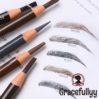 [COD]Pensil Alis Tarik Benang Eyebrow Pencil Coloured Korea Tahan Air 24 Jam-GY