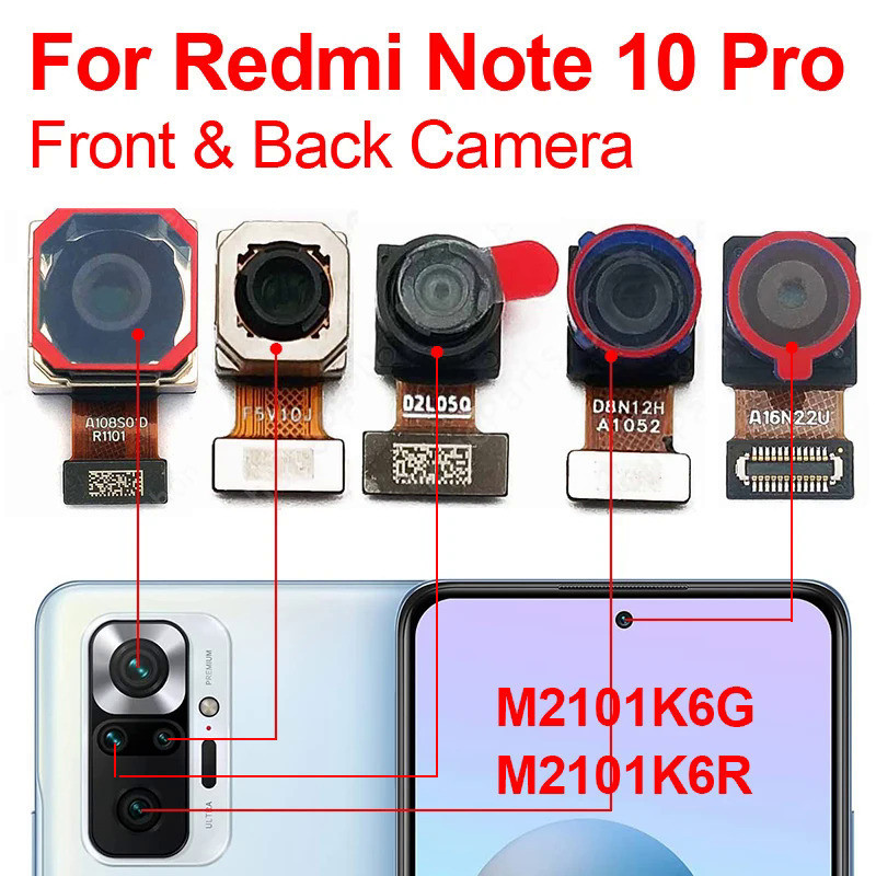 กล้องหน้า หลัง 108MP แบบเปลี่ยน สําหรับ Xiaomi Redmi Note 10Pro 4G M2101K6G M2101K6R