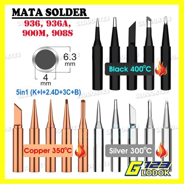 MATA สถานีบัดกรีเครื่องมือหัวเคล็ดลับ 936 936A 900M 908S ปลายเหล็ก He4d