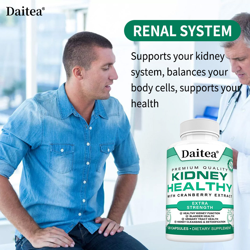 Daitea Kidney HEALTHY อาหารเสริม, ทําความสะอาดไตและล้างพิษ, สนับสนุนสุขภาพไต, ฟังก์ชั่น Tract และสุขภาพกระเพาะปัสสาวะ - รูปที่ 2