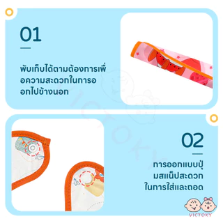 VICTOKY กันเปื้อน bib เด็ก กันน้ำได้ ผ้ากันเปื้อนเด็ก ผ้าสบาย ผ้าซับน้ำลาย