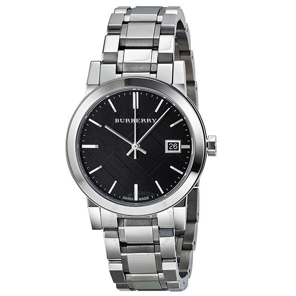 Burberry city black dial silver พร้อมส่ง3ไซส์️ bu9101 BU9001 BU9201