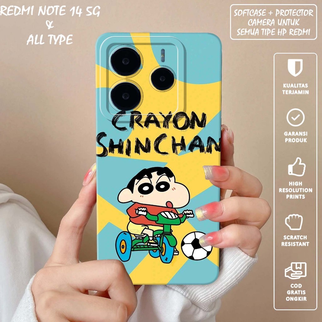 SOFTCASE PRO CAMERA IMAGE SHINCHAN สําหรับ RED*MI NOTE 14 5G -