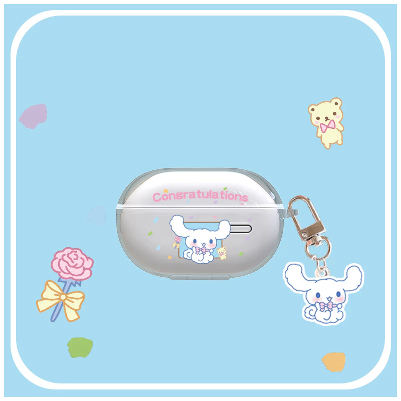 Stock Ready Cartoon Soft Transparent หูฟังสําหรับ SoundPeats PearlClip/PearlClip Pro/CC/CC Pro พร้อมตะขอ