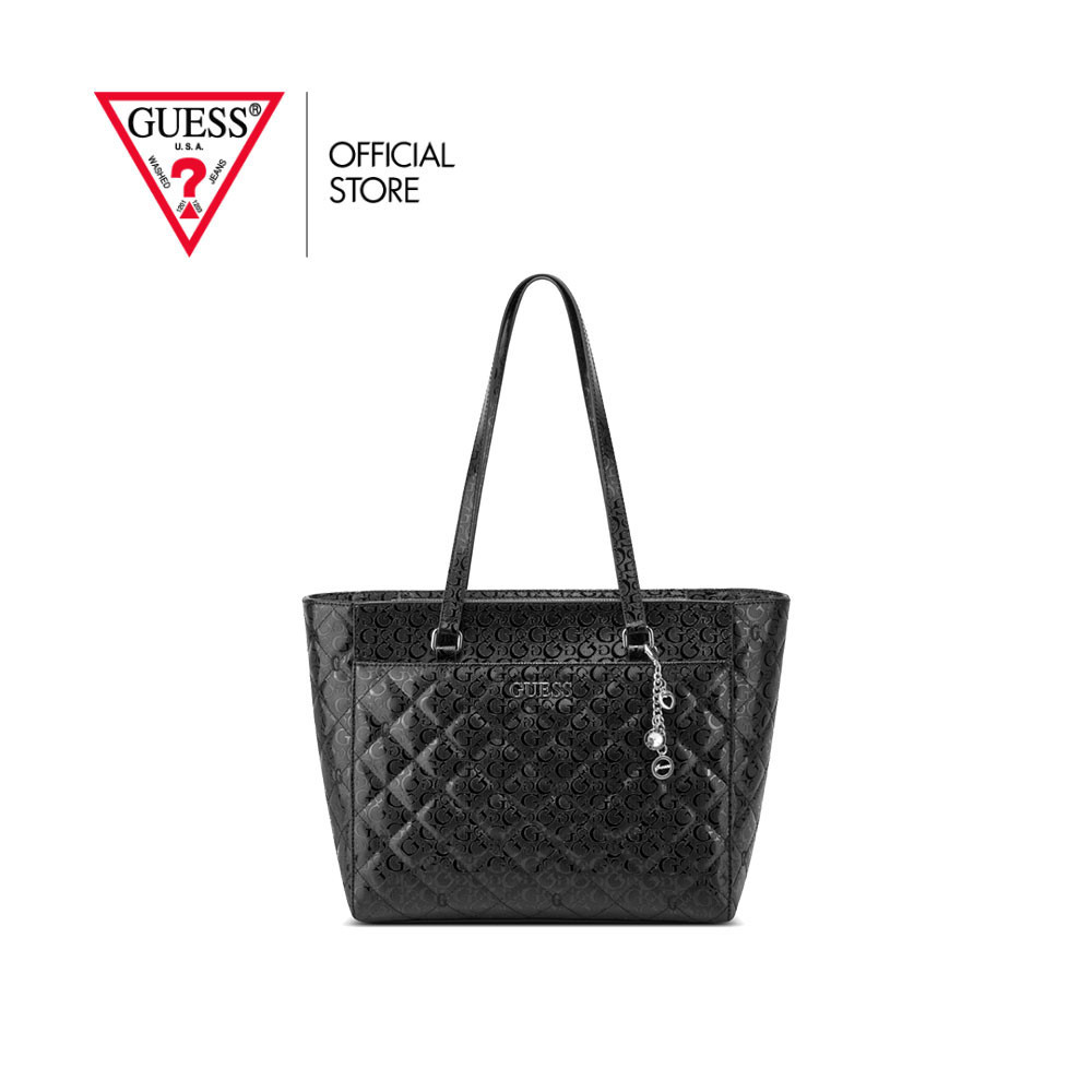 GUESS กระเป๋า รุ่น FF948125 DELPHINE TOTE สีดำ