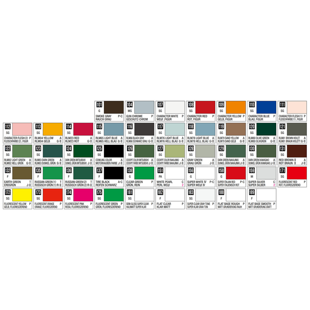 Mr.Hobby Mr.COLOR Solvent-Based Acrylic Paint (101-189)