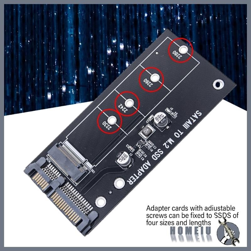 Homeiu M 2 NGFF SSD เป็น SATA3 0 กล่องใส่ฮาร์ดไดรฟ์ B ตัวแปลงคีย์เป็น