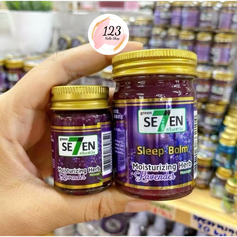 Green Seven บาล์มนวดลาเวนเดอร์ Sleeping Balm Moisturizing Herb Massage Lavender กรีนเซเว่น ✨