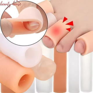 ซอฟท์ซิลิโคนนิ้วเท้าป้องกันหลอดเจล-มือป้องกันการสึกหรอนิ้วหั…
