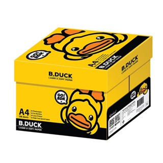 B.Duck กระดาษถ่ายเอกสาร A4 70 แกรม (5รีม/แพ็ค) สีเหลือง