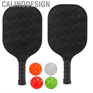 Calinodesign Pickleball Paddle Double Sided Racket Set Excellent Perfect Balance with 4 Balls for Training