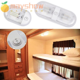 Mayshow โคมไฟอ่านหนังสือ LED 12V ทรงโดม พร้อมสวิตช์ สําหรับเรือยอร์ช