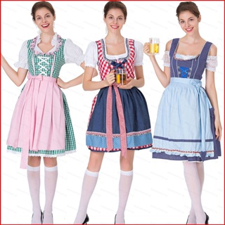 Ys ชุดเดรส ผ้าเบียร์ ลาย The Munich Oktoberfest สําหรับปาร์ตี้ฮาโลวีน