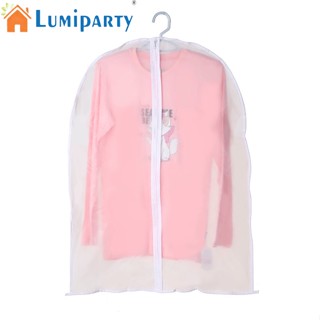 Lumiparty ถุงคลุมเสื้อผ้า โปร่งแสง กันน้ํา กันฝุ่น สําหรับเสื้อผ้า 6 แพ็ก