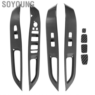 Soyoung Window Switch Panel Trim  Aging Bezel Hard Easy To Install for Car