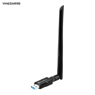 Vine การ์ดเครือข่าย Usb เพิ่มความเร็วอินเตอร์เน็ต พร้อมตัวรับสัญญาณ Dual Band Wi-fi สําหรับแล็ปท็อป เดสก์ท็อป Ac 1300mbps พร้อมเสาอากาศภายนอก