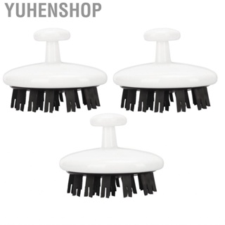 Yuhenshop Scalp  3 Pcs Better Cleaning  Brush  Dandruff Lightweight