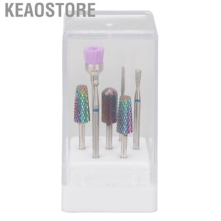 Keaostore Nail Drill Bits Polishing Heads 7pcs For Hard Gel