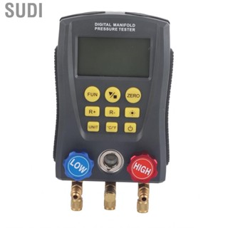 Sudi HVAC Digital Manifold Gauge Vacuum AC Meter Comfortable Grip Multi Functional Universal for Air Conditioning System