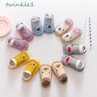 Twinkle1 ถุงเท้าเด็กแรกเกิด พื้นยาง กันลื่น แฟชั่นเด็กวัยหัดเดิน ถุงเท้าพื้นนิ่ม