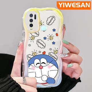 เคสโทรศัพท์มือถือ ซิลิโคนนิ่ม กันกระแทก ลายการ์ตูนโดราเอมอน สีโปร่งใส สําหรับ VIVO Y30 Y30i Y50