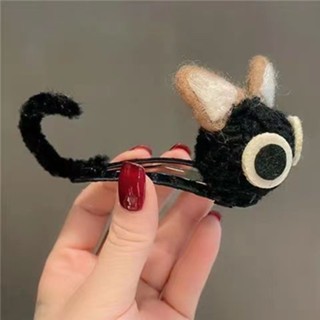 Tiktok same style# Korean style personalized stereo cat asymmetric face wash daily children adult clip fashion side clip out hairpin 9.4g