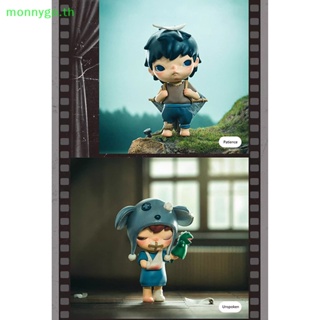 Monnygo กล่องฟิกเกอร์ POP MART Hirono Mime Series Mystery Box POPMART Blind Box Cute Action Figure By Lang TH
