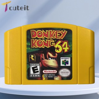 Tcuteit Nintendo N64 การ์ดเกม RPG คอสเพลย์ Donkey Kong Didi Little Adventure Game