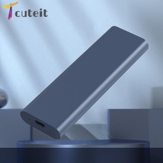 Tcuteit M.2 เคสฮาร์ดไดรฟ์ อลูมิเนียมอัลลอย USB3.1 แบบพกพา