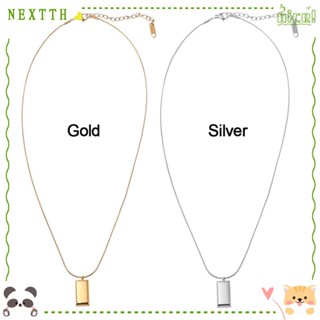 Nextth สร้อยคอโซ่ กระดูกงู เรขาคณิต ของขวัญ สไตล์พังก์ ฮิปฮอป สําหรับผู้หญิง