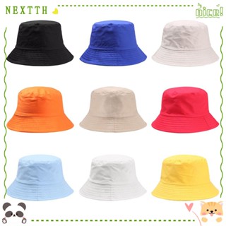 Nextth หมวกบักเก็ต ผ้าฝ้าย กันแดด สําหรับเด็กผู้หญิง