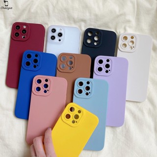 เคส ซิลิโคนนุ่มเคสป้องกันขอบสี่เหลี่ยมกล้องแองเจิลอายกันกระแทกสี iPhone 15 Ultra 14 Plus Pro Max Mini ip14 4G 5G 2023