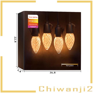 [Chiwanji2] สายไฟ LED พร้อมรีโมตคอนโทรล สําหรับตกแต่งรั้ว สวน