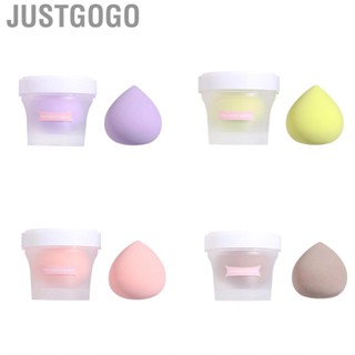 Justgogo Makeup Sponge  Puff Polyurethane Wet and Dry Combined Beauty Egg