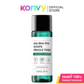 Some By Mi AHA-BHA-PHA 30Days Miracle Toner 30ml ซัม บาย มี โทนเนอร์ลดสิว ผลัดเซลล์ผิว.