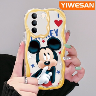 เคสโทรศัพท์มือถือ ซิลิโคนนิ่ม ใส กันกระแทก ลายการ์ตูนมิกกี้เมาส์ สีสันสดใส สําหรับ vivo V27 Pro 5G V27E 5G S16 Pro 5G S16E 5G