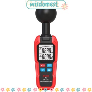 Wisdomest K7 EMF เครื่องอ่าน EMF ดิจิทัล อัจฉริยะ สีแดง เครื่องทดสอบรังสี กลางแจ้ง