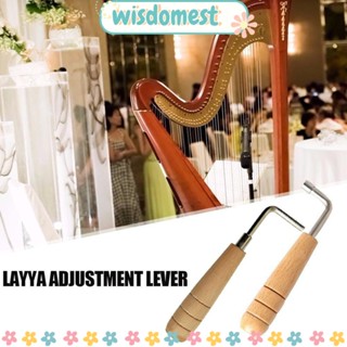 Wisdomest ประแจหกเหลี่ยม ประแจหกเหลี่ยม ไม้ เหล็ก 4 มม. ทนทาน สําหรับกีตาร์