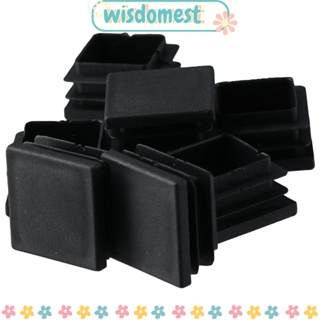 Wisdomest จุกปิดท่อรั้ว พลาสติก 1-1/4 นิ้ว ทนทาน สีดํา สําหรับเฟอร์นิเจอร์ 30 ชิ้น