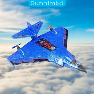 [Sunnimix1] เครื่องบินร่อนโฟมบังคับวิทยุ แบบพกพา พร้อมไฟเย็น ของเล่นสําหรับเด็ก และผู้ใหญ่