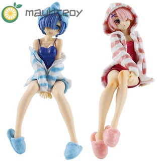 Mauriceoya โมเดลฟิกเกอร์ PVC อนิเมะ Rem Ram สําหรับเด็กผู้หญิง