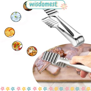 Wisdomest ที่คีบอาหาร สเตนเลส ทนทาน สําหรับคีบขนมปัง บุฟเฟ่ต์ สลัด