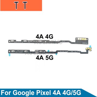 Aocarmo อะไหล่ปุ่มปรับระดับเสียง เปิดปิด แบบเปลี่ยน สําหรับ Google Pixel 4a 4G 5G