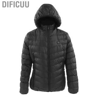 Dificuu Black Heated Jacket  3 Levels Temperature 9 Zones Heating for Skiing