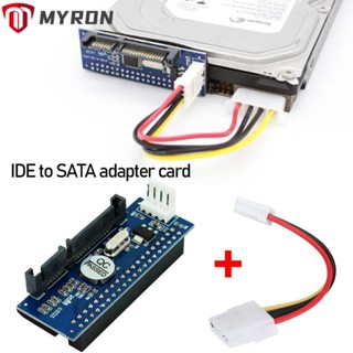 Myron IDE to SATA สายเคเบิ้ลเชื่อมต่อข้อมูล SATA แบบเปลี่ยน