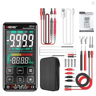 ANENG 621A Touch Screen Intelligent Digital Multimeter 9999 Counts Auto Range Rechargeable Portable NCV Universal Meter Voltmeter Ammeter