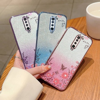 เคสโทรศัพท์ซิลิโคน TPU แบบนิ่ม ลายกลิตเตอร์ ประดับเพชรเทียม กันกระแทก หรูหรา สําหรับ Poco X2